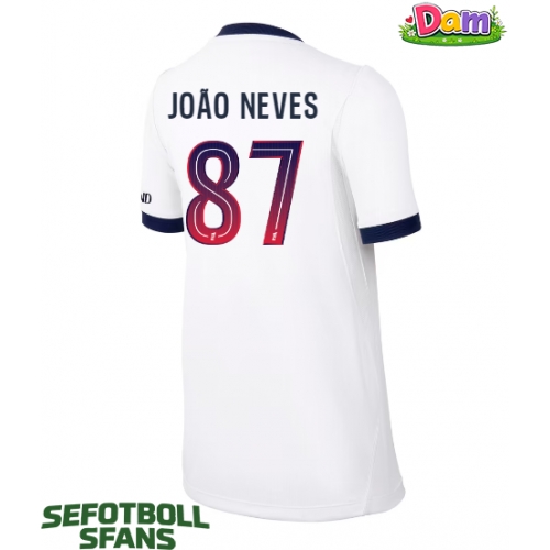 Paris Saint-Germain Joao Neves #87 Bortatröja Kvinnor 2026-27 Kortärmad